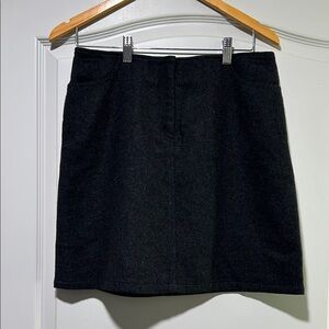 American Eagle Outfitters Black Wool Mini Skirt